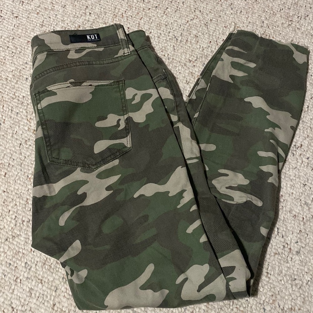 KUT High Rise Camo Jeans